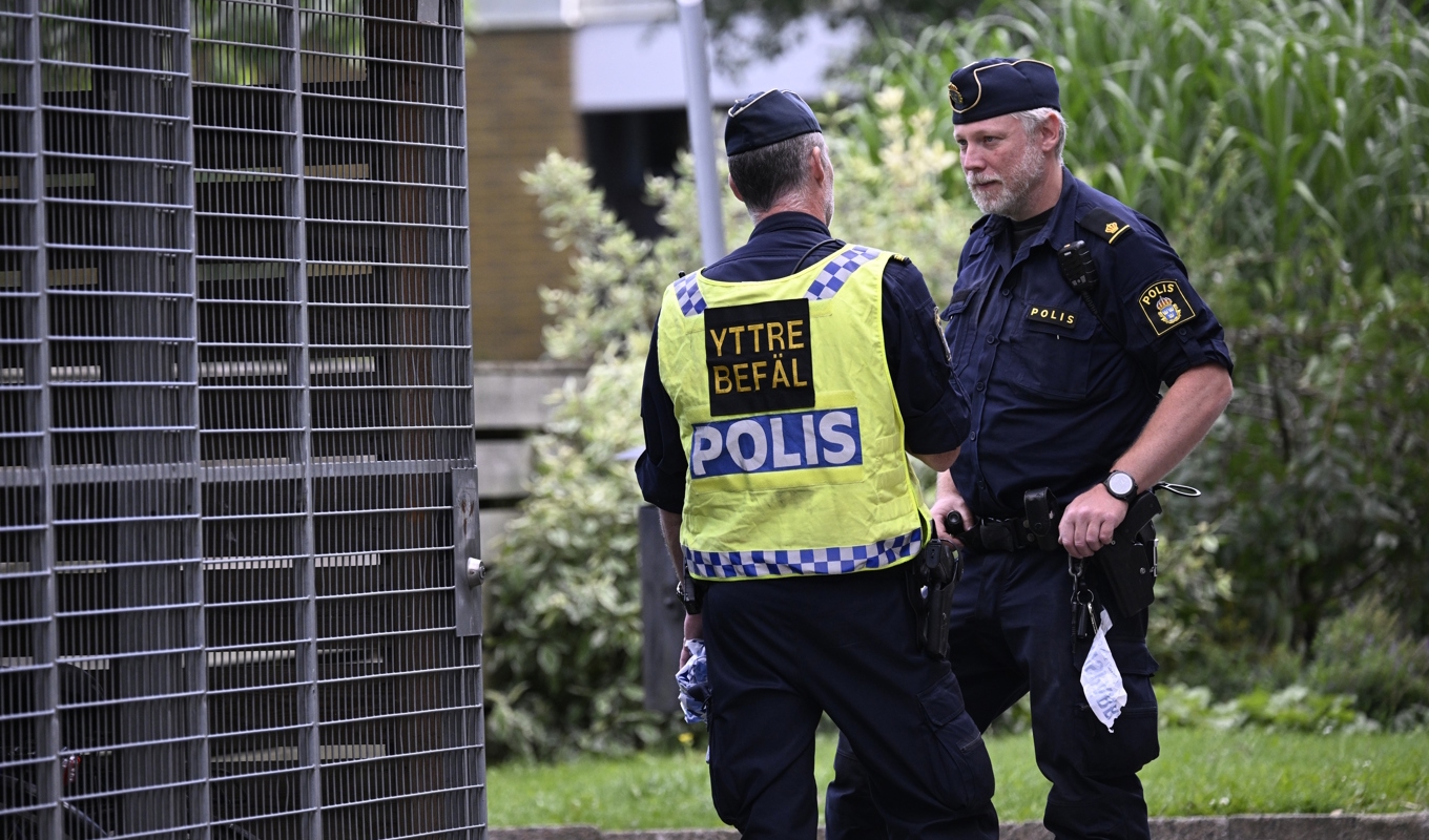 Polisen larmades under tisdagen om ett misstänkt farligt föremål i Lund. Foto: Johan Nilsson/TT