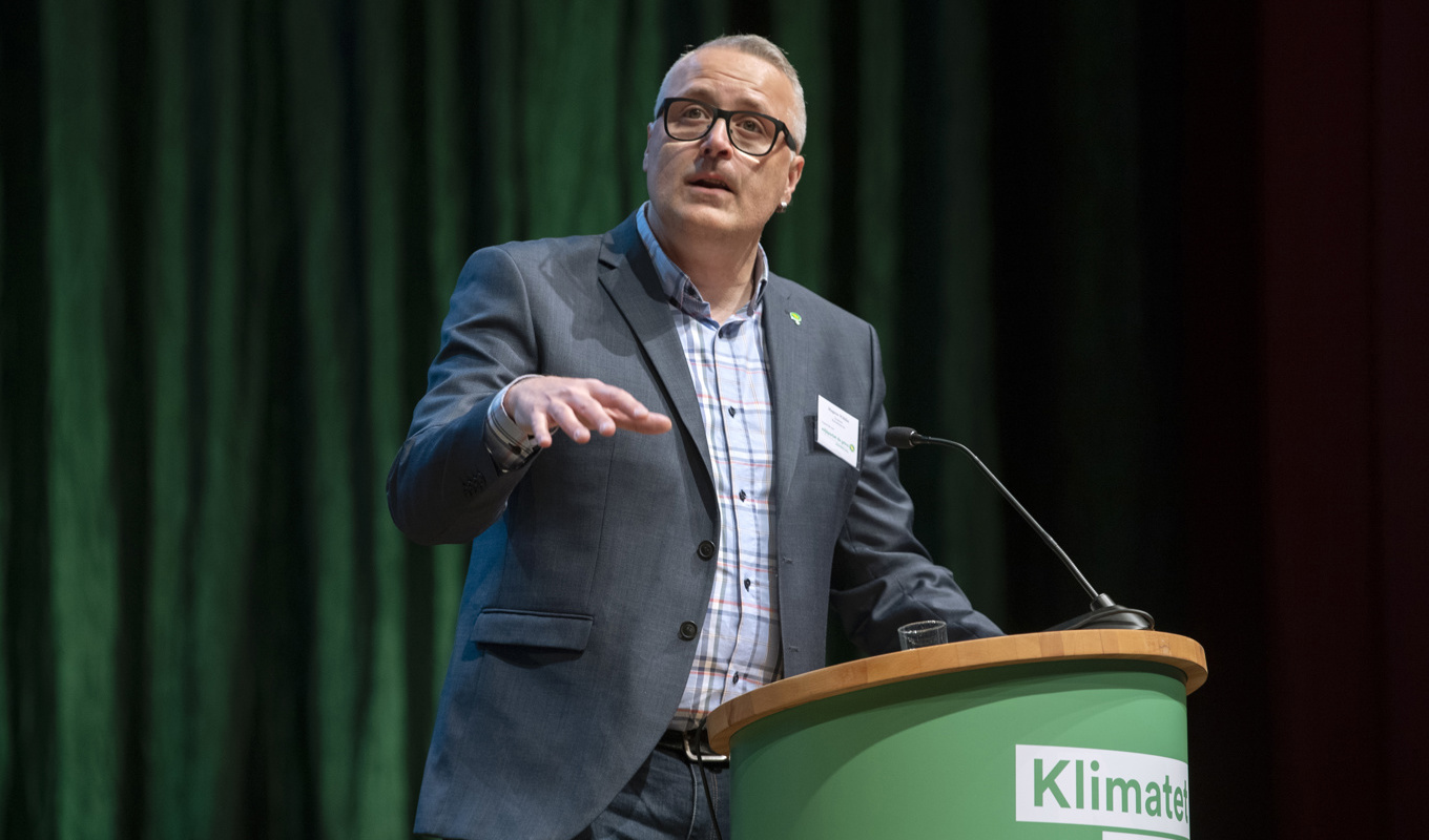 Magnus P Wåhlin (MP) är en av dem som kandiderar till språkrör för Miljöpartiet. Arkivbild. Foto: Henrik Montgomery/TT