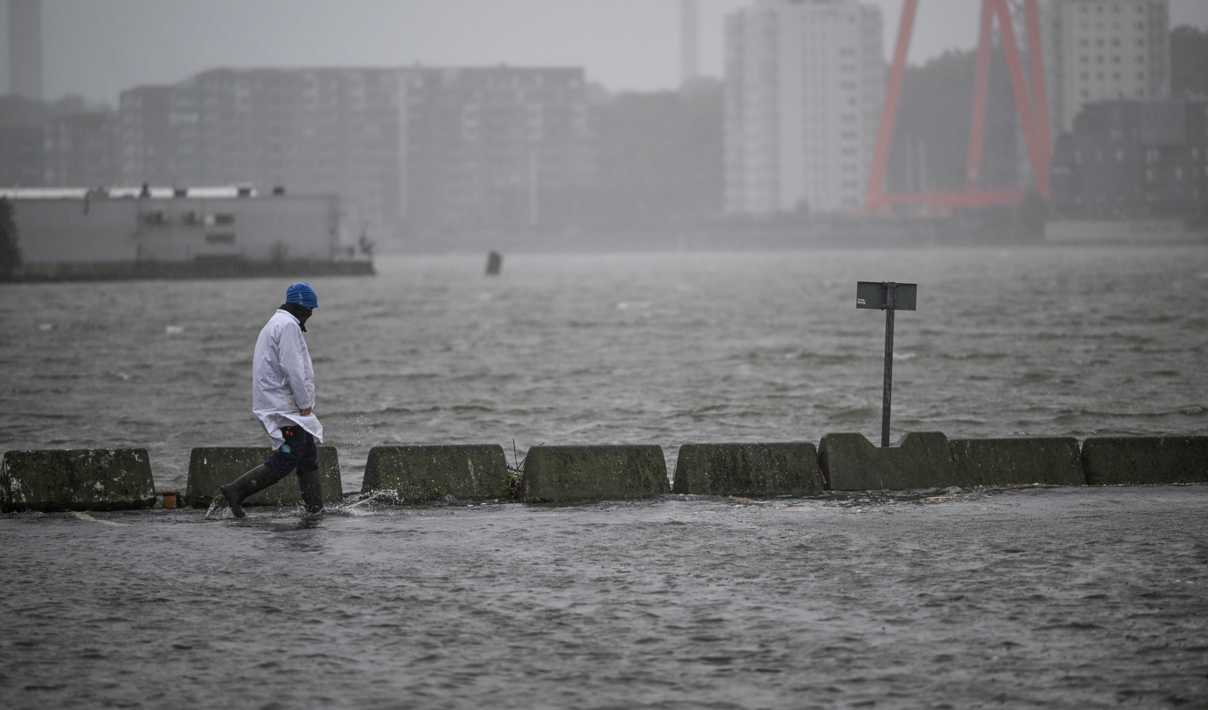 Ovädret Hans medförde stora översvämningar i flera delar av landet – och nu är ett nytt regnoväder på väg in. Arkivbild. Foto: Björn Larsson Rosvall/TT