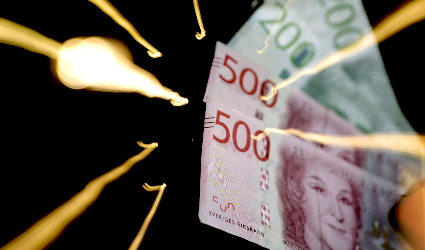 Kronan fortsätter pressas nedåt i den globala räntefrossan. Arkivbild Foto: Janerik Henriksson/TT