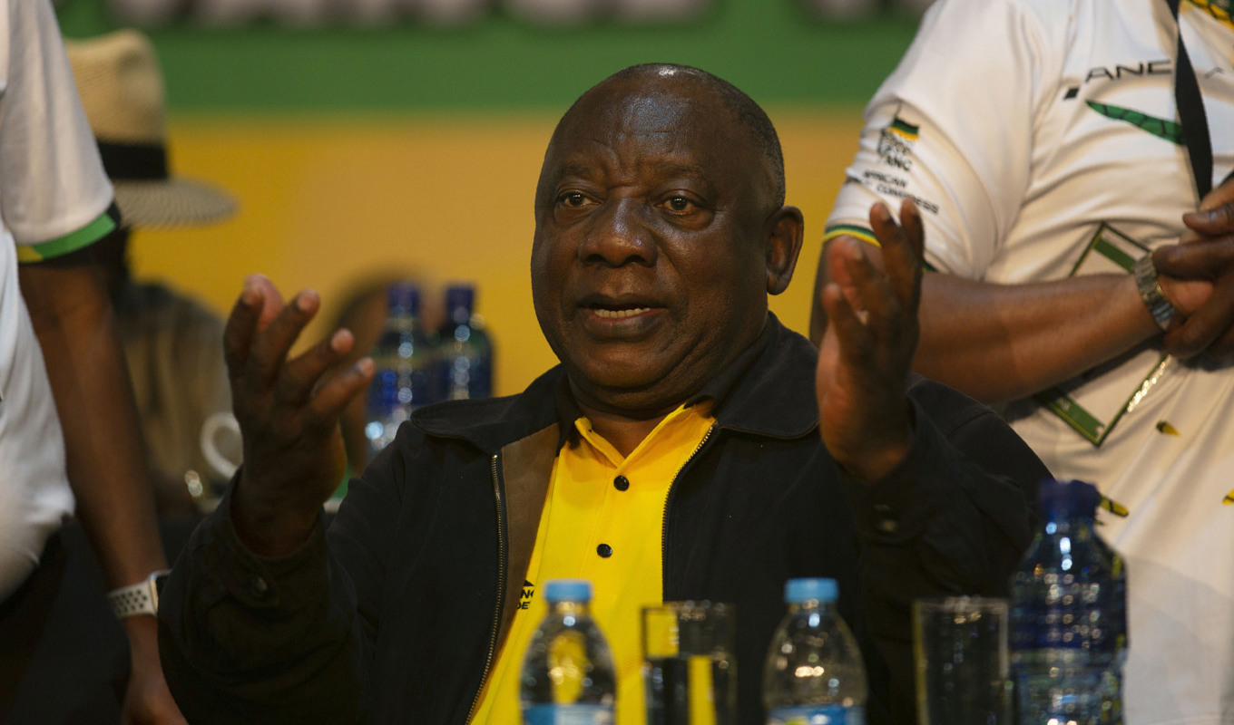 Sydafrikas president Cyril Ramaphosa är värd för mötet med Bricsländernas ledare och representanter. Arkivbild. Foto: Denis Farrell/AP/TT