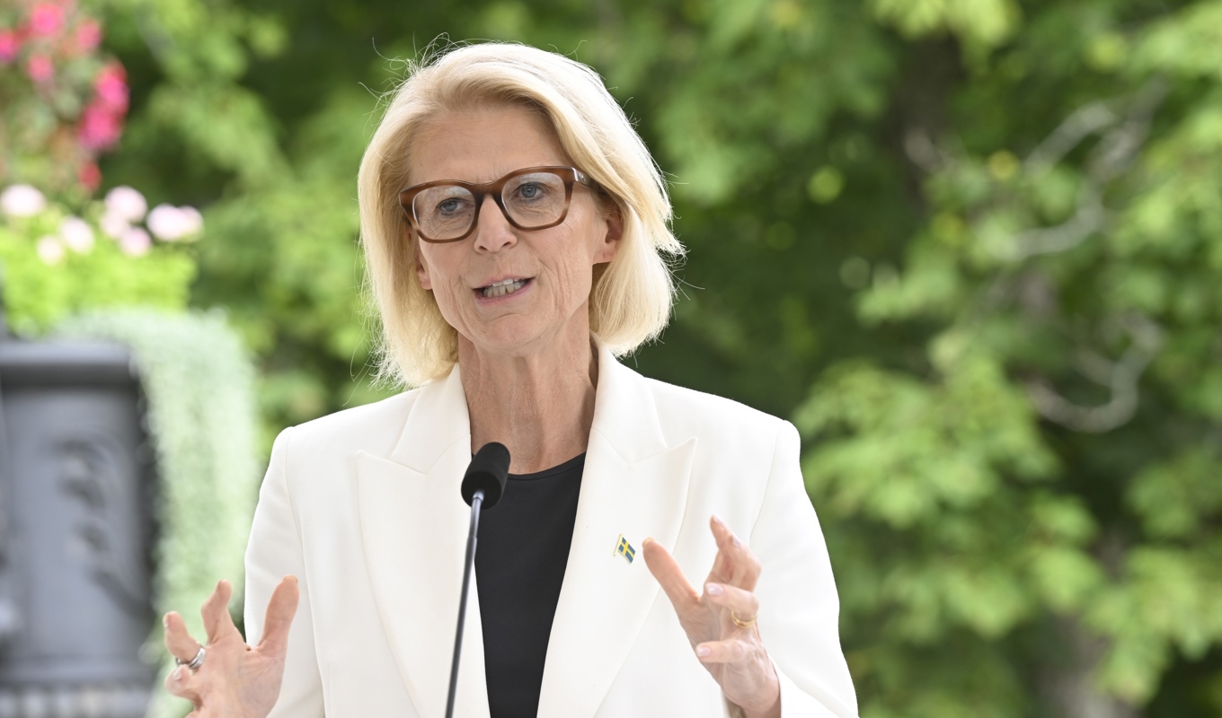 Finansminister Elisabeth Svantesson (M). Foto: Fredrik Sandberg/TT