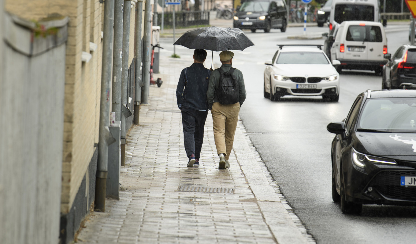 SMHI varnar för skyfallsliknande regn i bland annat Uppsala. Arkivbild. Foto: Oscar Olsson/TT