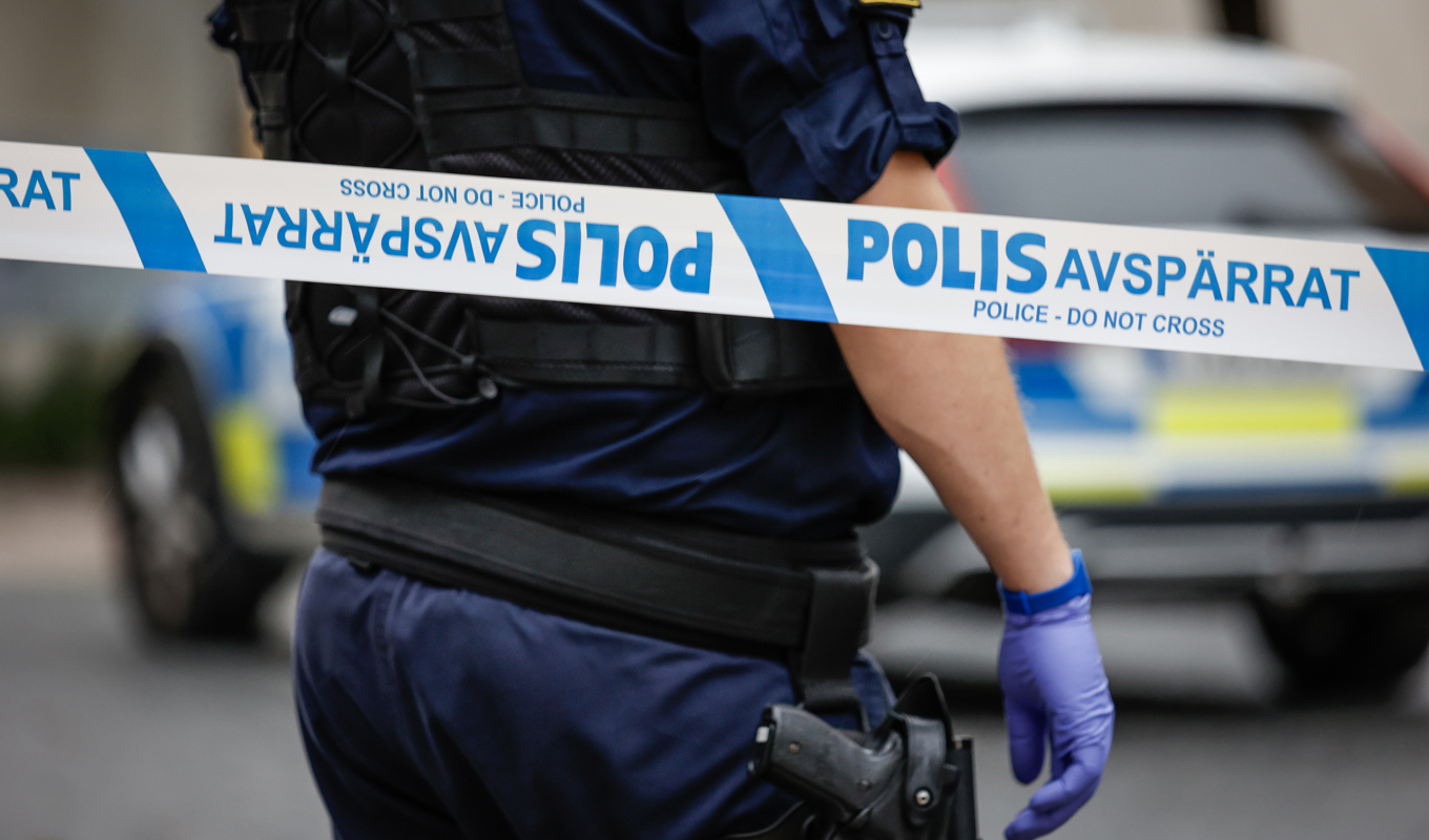 En man har skottskadats i Växjö. Arkivbild. Foto: Robin Bäckman/TT