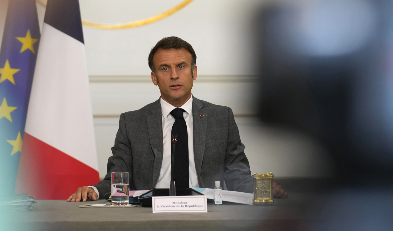 Frankrikes president Emmanuel Macron. Arkivbild. Foto: Christophe Ena/AP/TT