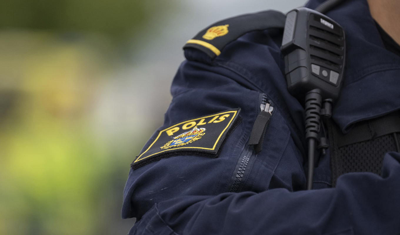 En polisinsats pågår på en skola i Göteborg. Arkivbild. Foto: Johan Nilsson/TT