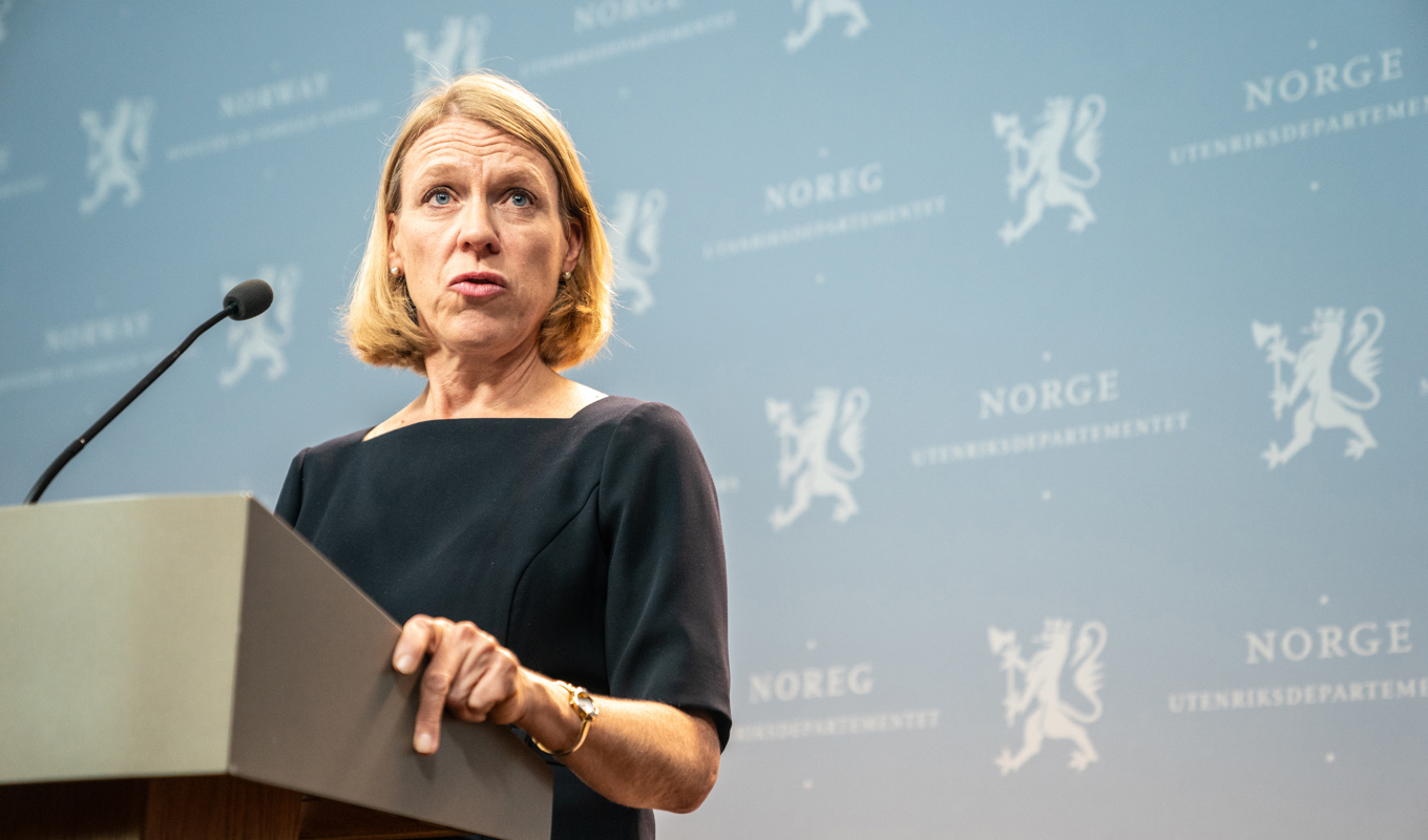 Norges utrikesminister Anniken Huitfeldt. Arkivbild. Foto: Annika Byrde/NTB/TT