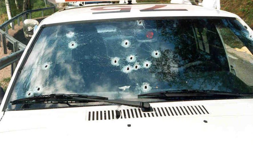 Bild ur förundersökningen om polismorden i Malexander. Arkivbild. Foto: Polisen/TT