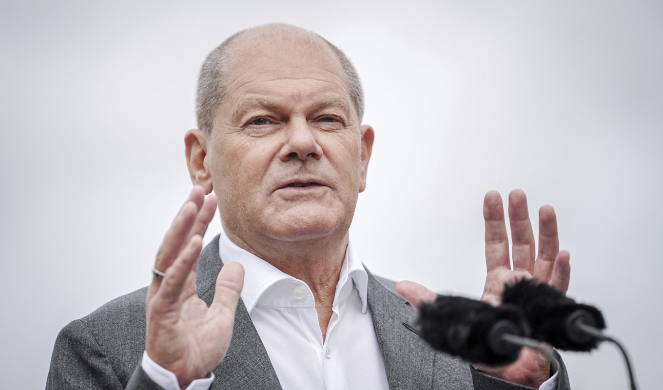 Tysklands förbundskansler Olaf Scholz. Arkivbild. Foto: Kay Nietfeld/AP/TT