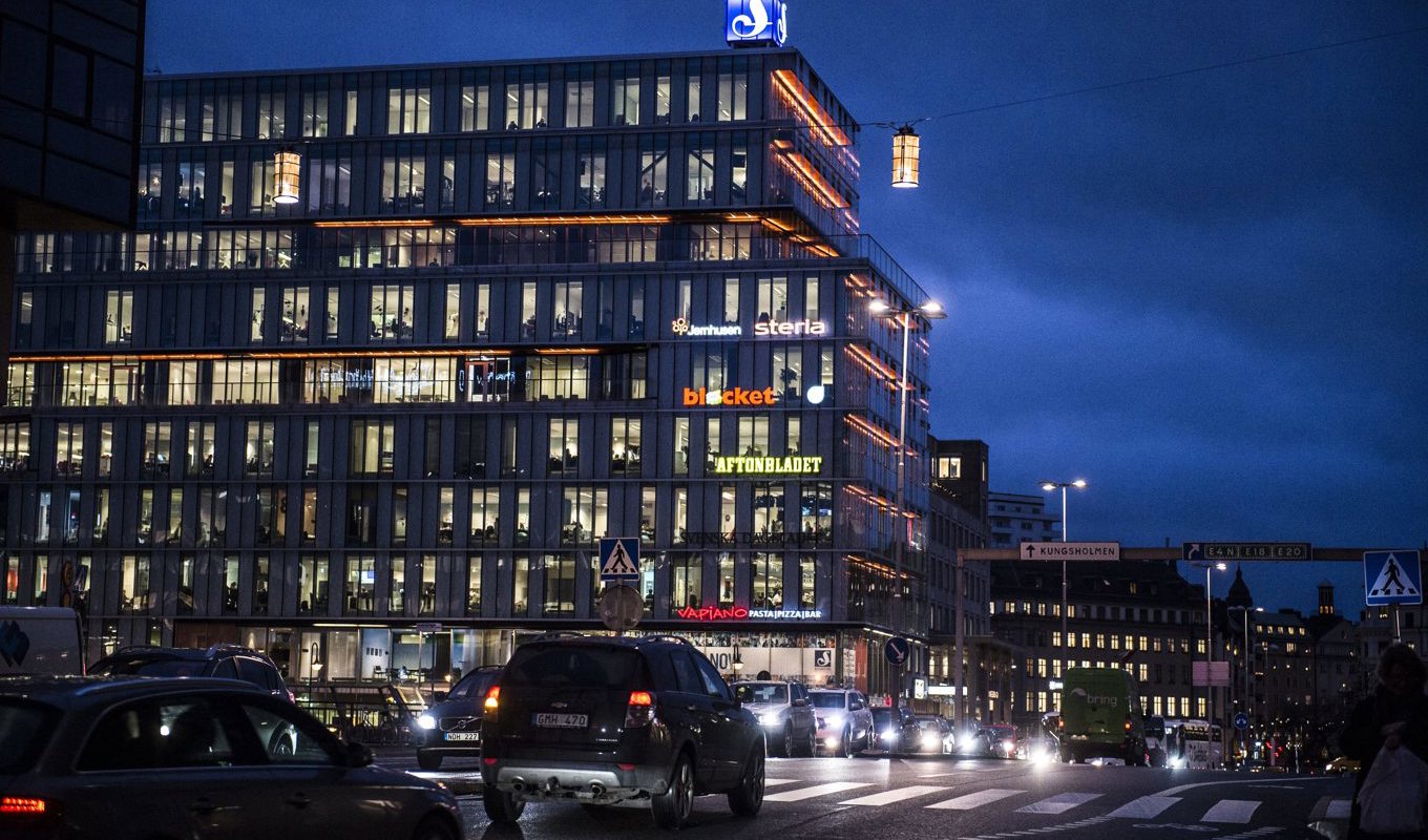 Aftonbladets lokaler i Stockholm. Arkivbild. Foto: Lars Pehrson/SvD/TT