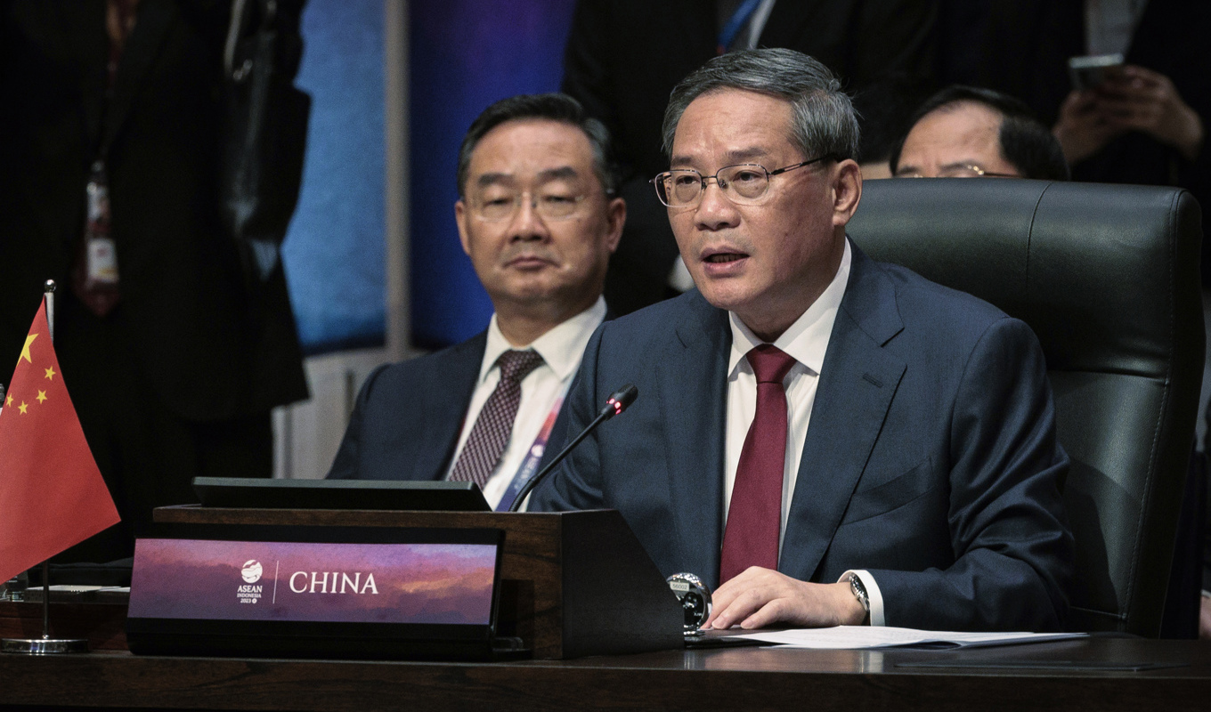 Kinas premiärminister Li Qiang. Foto: Yasuyoshi Chiba/Pool via AP/TT