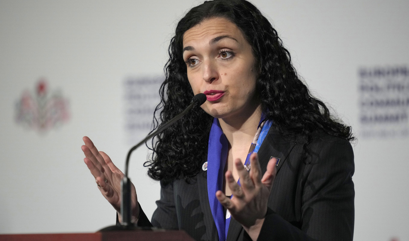 Kosovos president Vjosa Osmani-Sadriu. Arkivbild. Foto: Vadim Ghirda/AP/TT