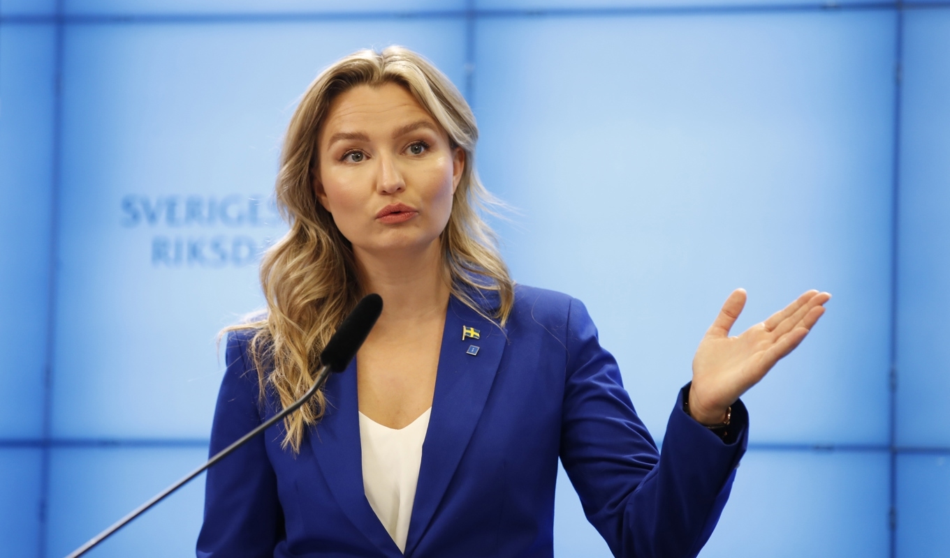 Kristdemokraterna och Ebba Busch har det fortsatt tufft i opinionen. Partier får 3,1 procent i den senaste mätningen från Kantar Public. Arkivbild. Foto: Caisa Rasmussen/TT