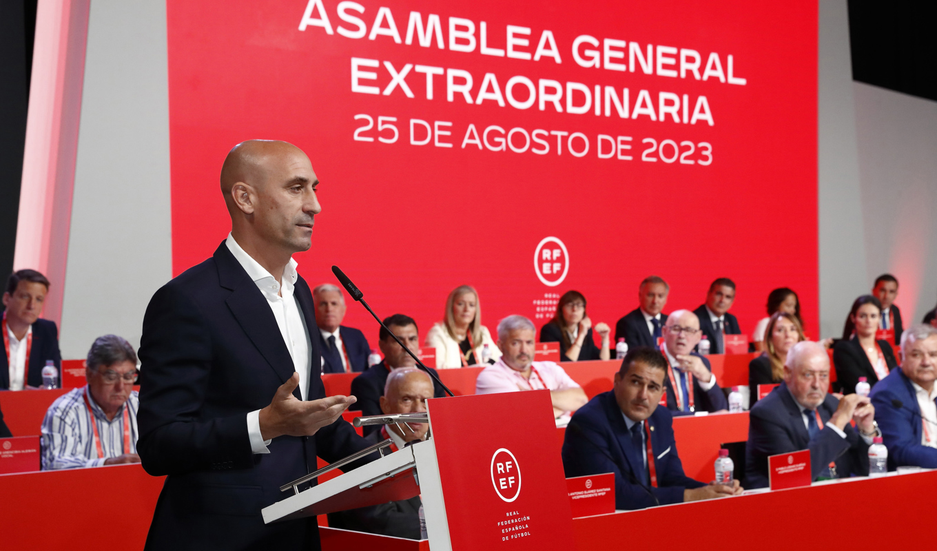 Spanska åklagare tar nu Rubiales-fallet till domstol. Arkivbild. Foto: RFEF/AP/TT