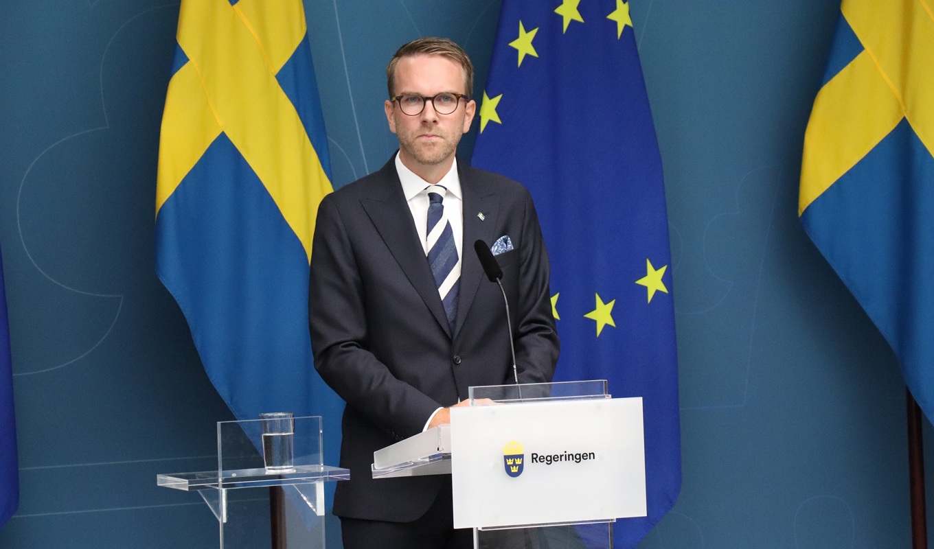 Bostadsminister Andreas Carlson. Foto: Tove Persson/Regeringskansliet