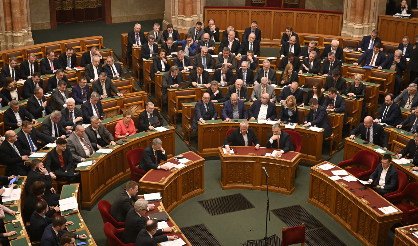 Arkivbild från Ungerns parlament. Foto: Denes Erdos/AP/TT