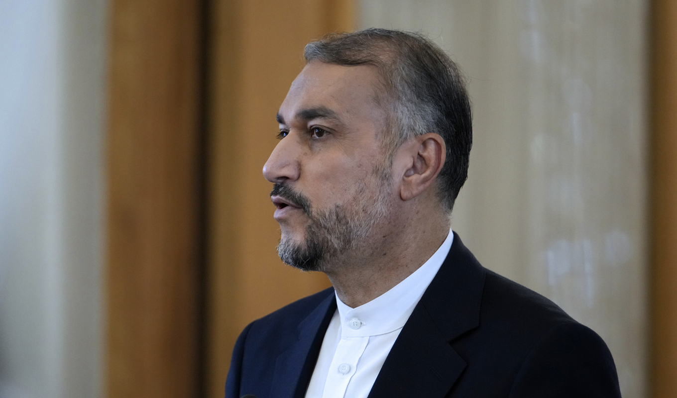 Tobias Billström träffade Irans utrikesminister Hossein Amir-Abdollahian (bilden) på lördagen. Arkivbild. Foto: Vahid Salemi/AP/TT