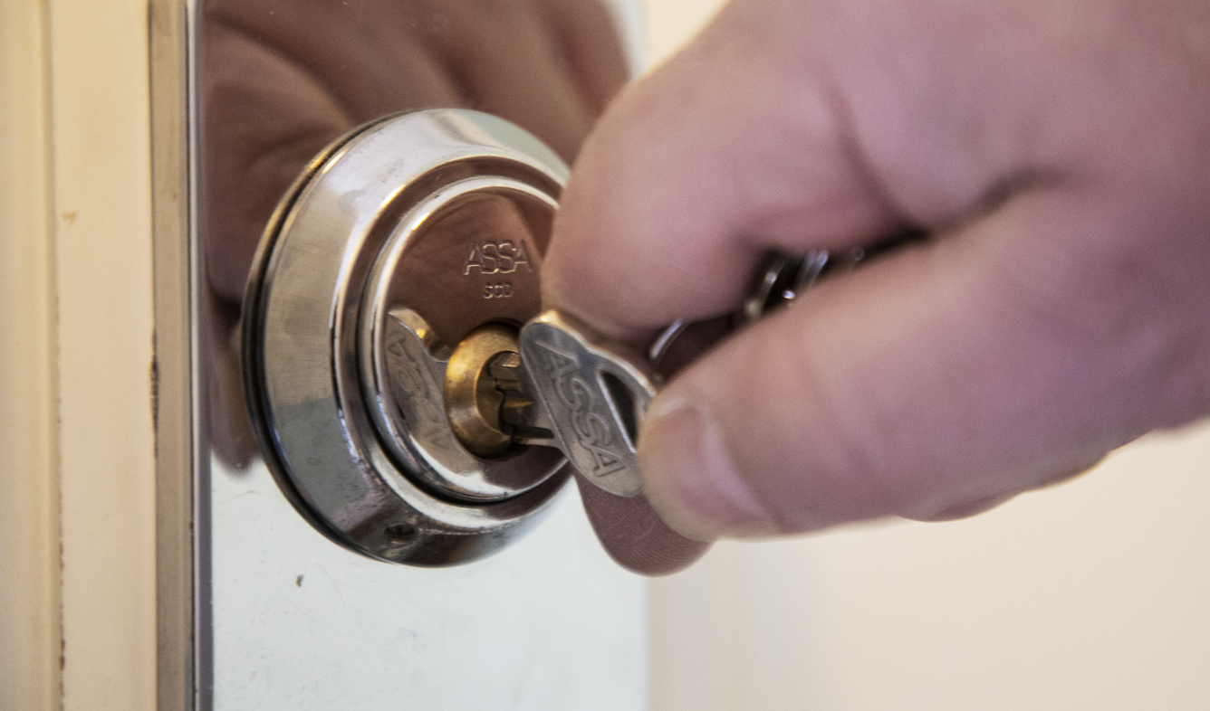 Mannen tog sig in med en borttappad nyckel. Arkivbild. Foto: Martina Holmberg/TT