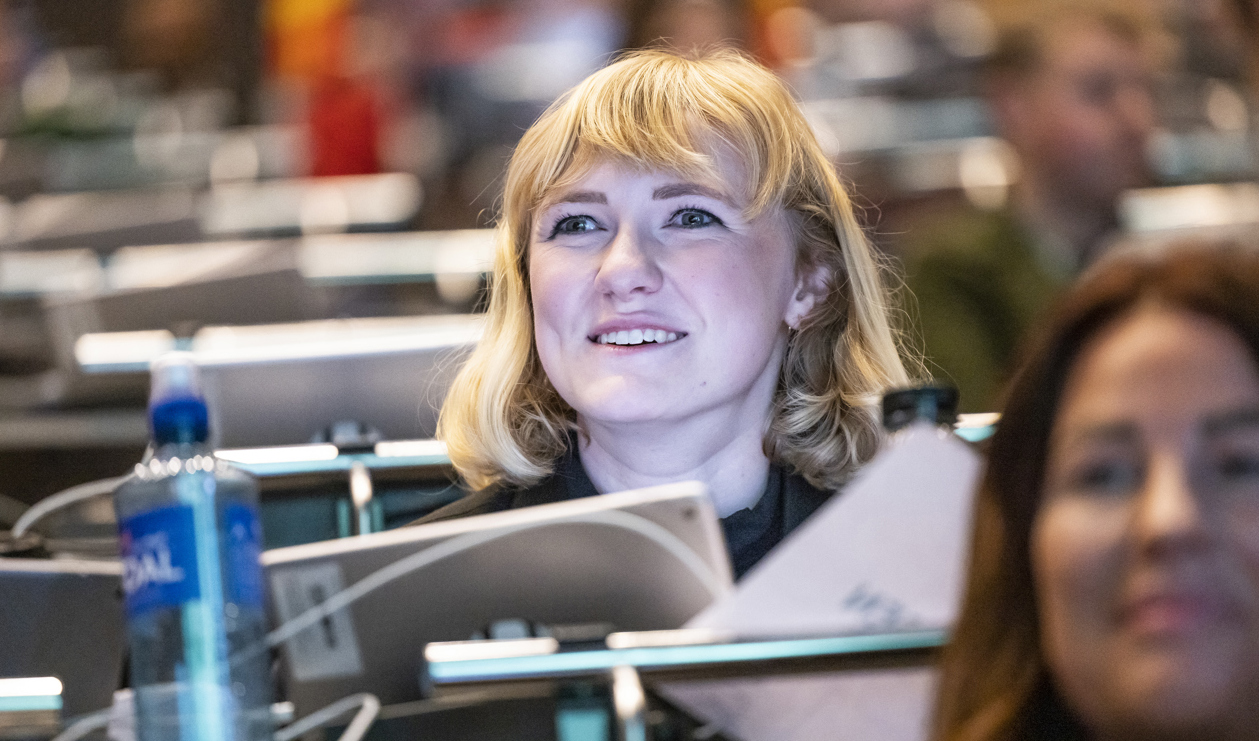 Förbundsordförande för Centerpartiets ungdomsförbund, Caroline von Seth. Foto: Kicki Nilsson/TT