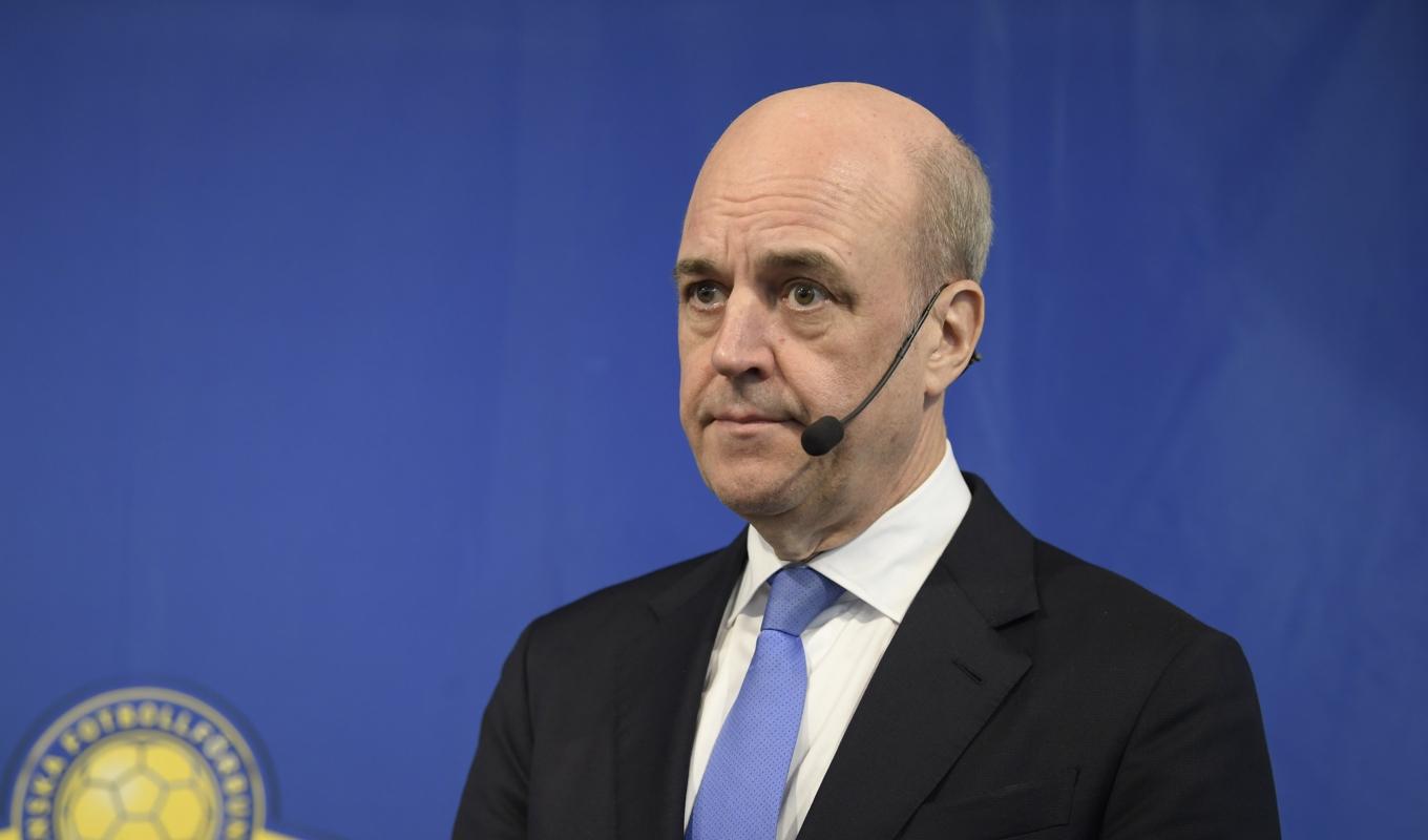 Svenska fotbollförbundets ordförande Fredrik Reinfeldt. Foto: Mikaela Landeström/TT. Arkivbild.