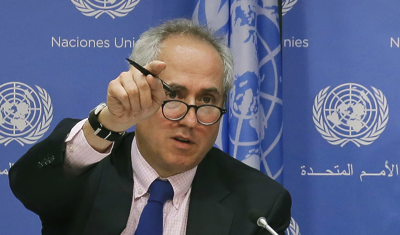 Delegationen kommer att vara på plats under helgen, enligt talespersonen Stéphane Dujarric. Arkivbild. Foto: Bebeto Matthews/AP/TT