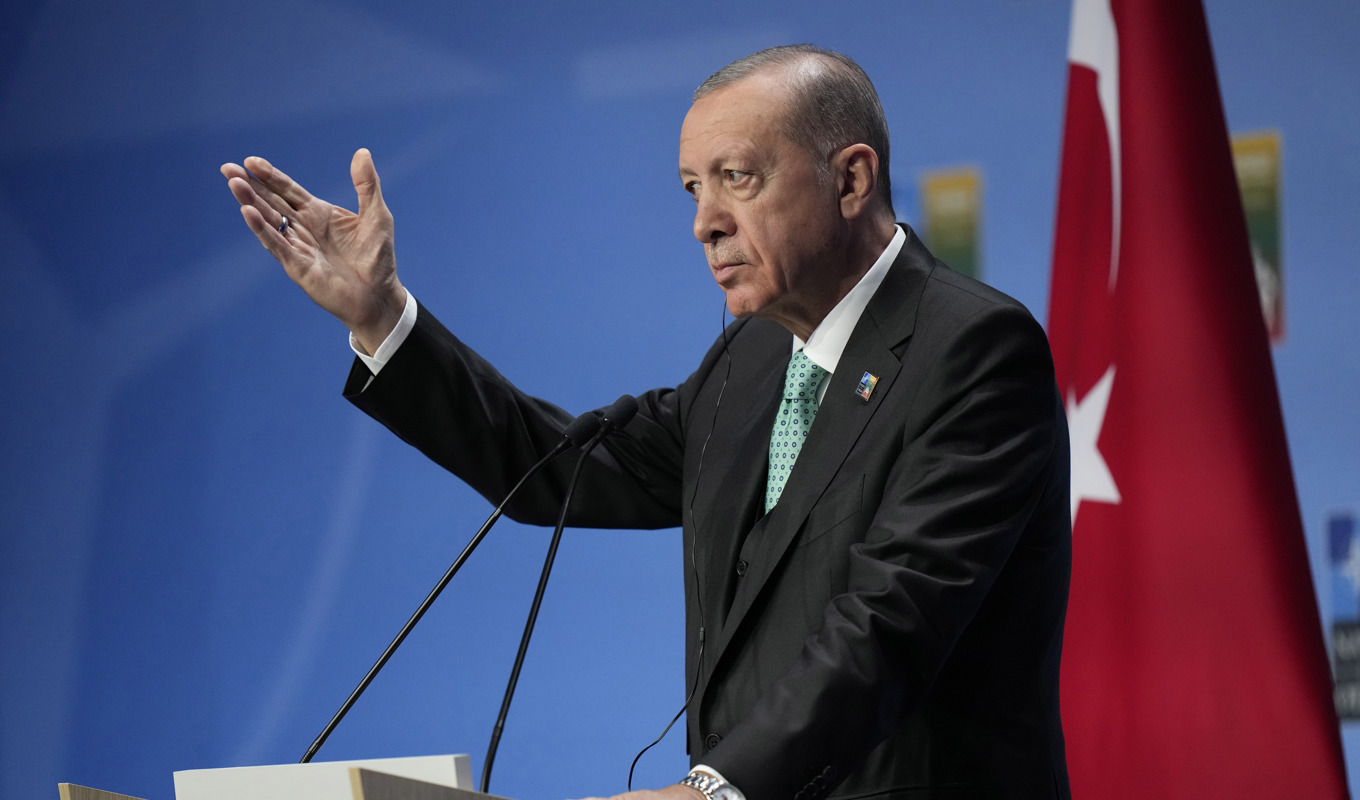 Turkiets president Recep Tayyip Erdogan. Arkivbild. Foto: Pavel Golovkin/TT/AP