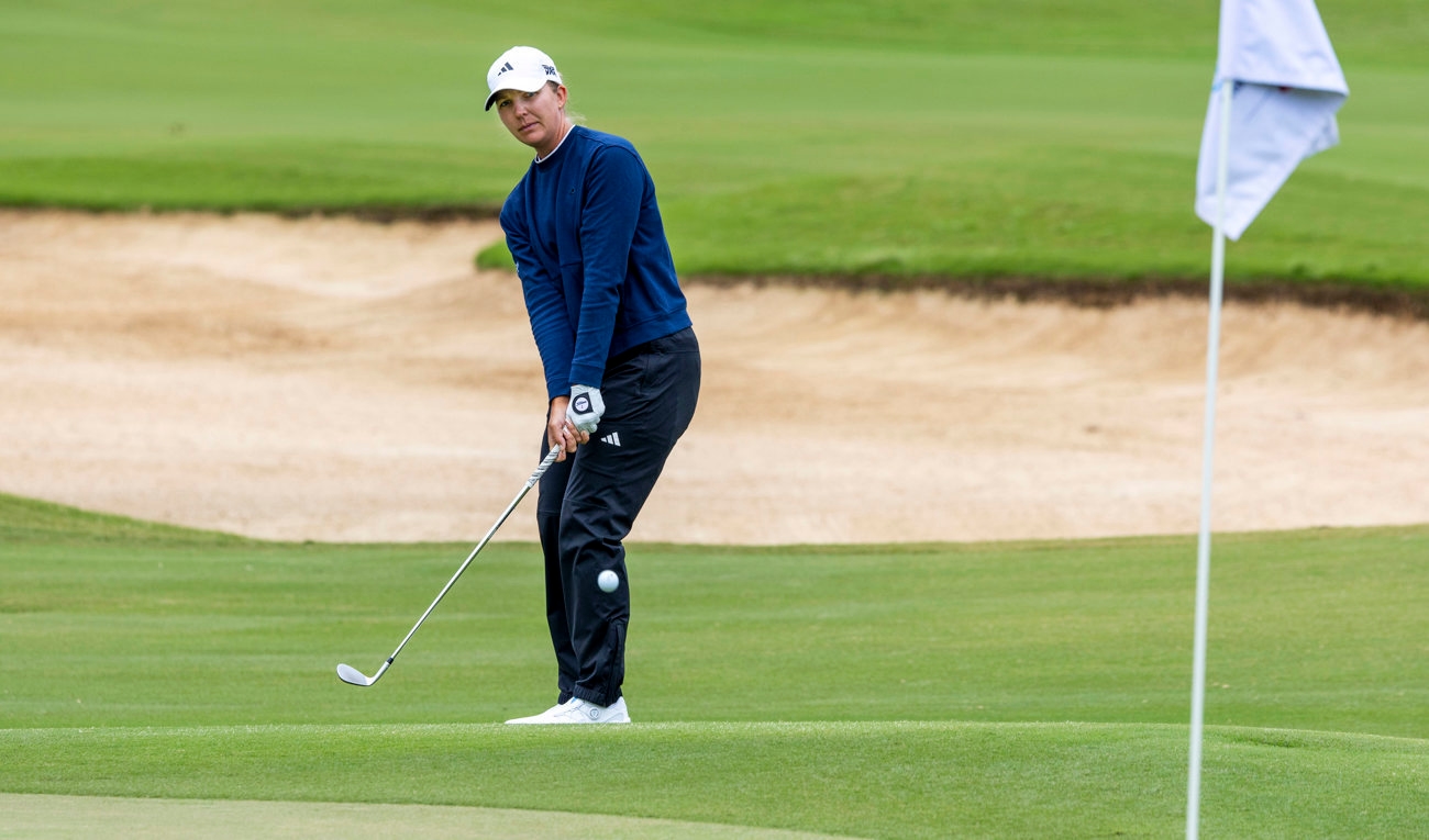 Linnea Ström avslutade starkt och knep en andraplats i LPGA-tourtävlingen i Arkansas, USA. Arkivbild. Foto: Christer Hoglund/AP/TT