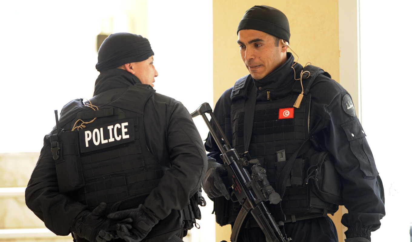 Tunisisk polis har gripit flera personer med svenskt medborgarskap. Arkivbild. Foto: Fethi Belaid/AFP via Getty Images
