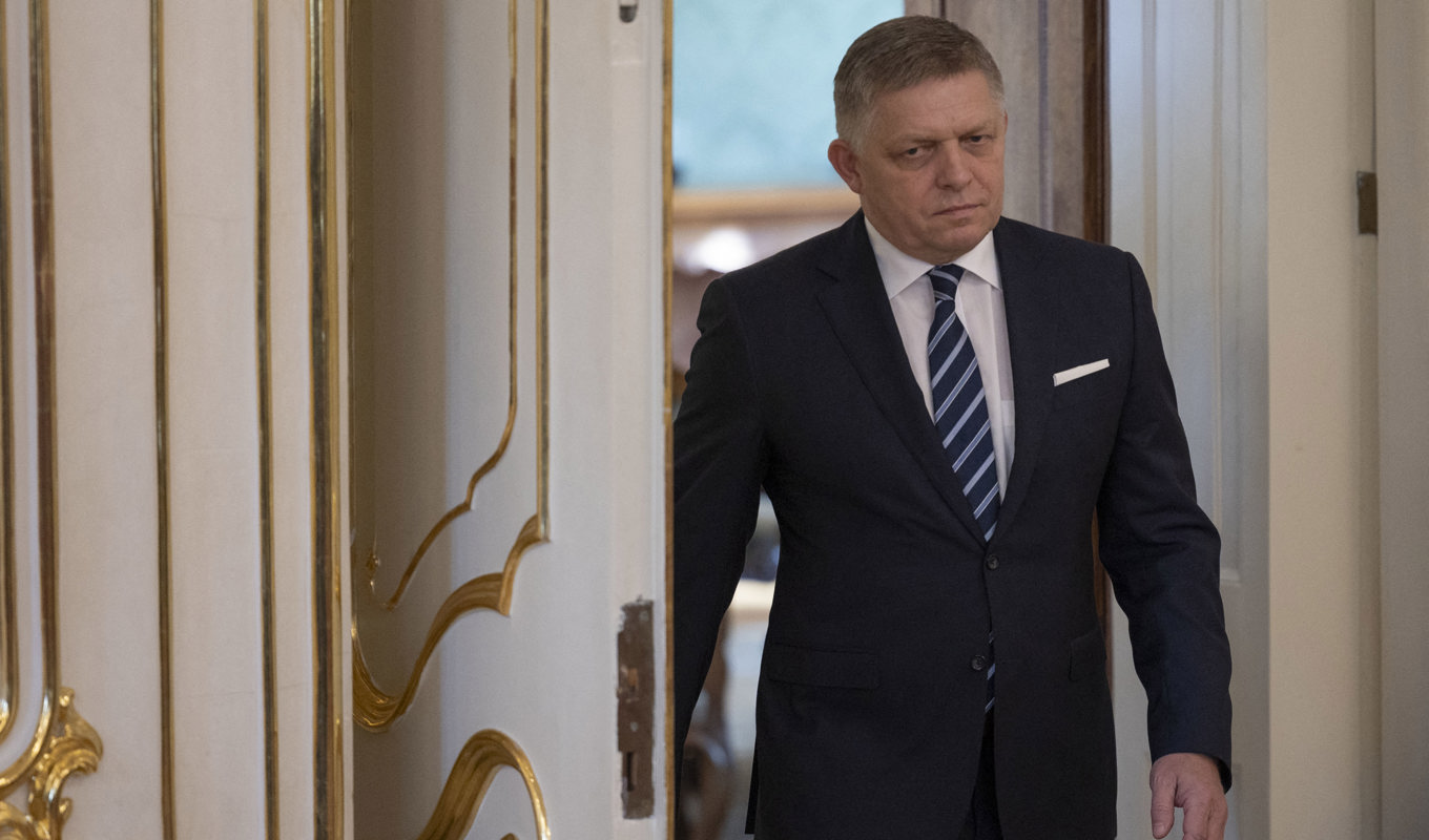 Slovakiens premiärminister Robert Fico. Foto: Tomas Benedikovic/AFP via Getty Images