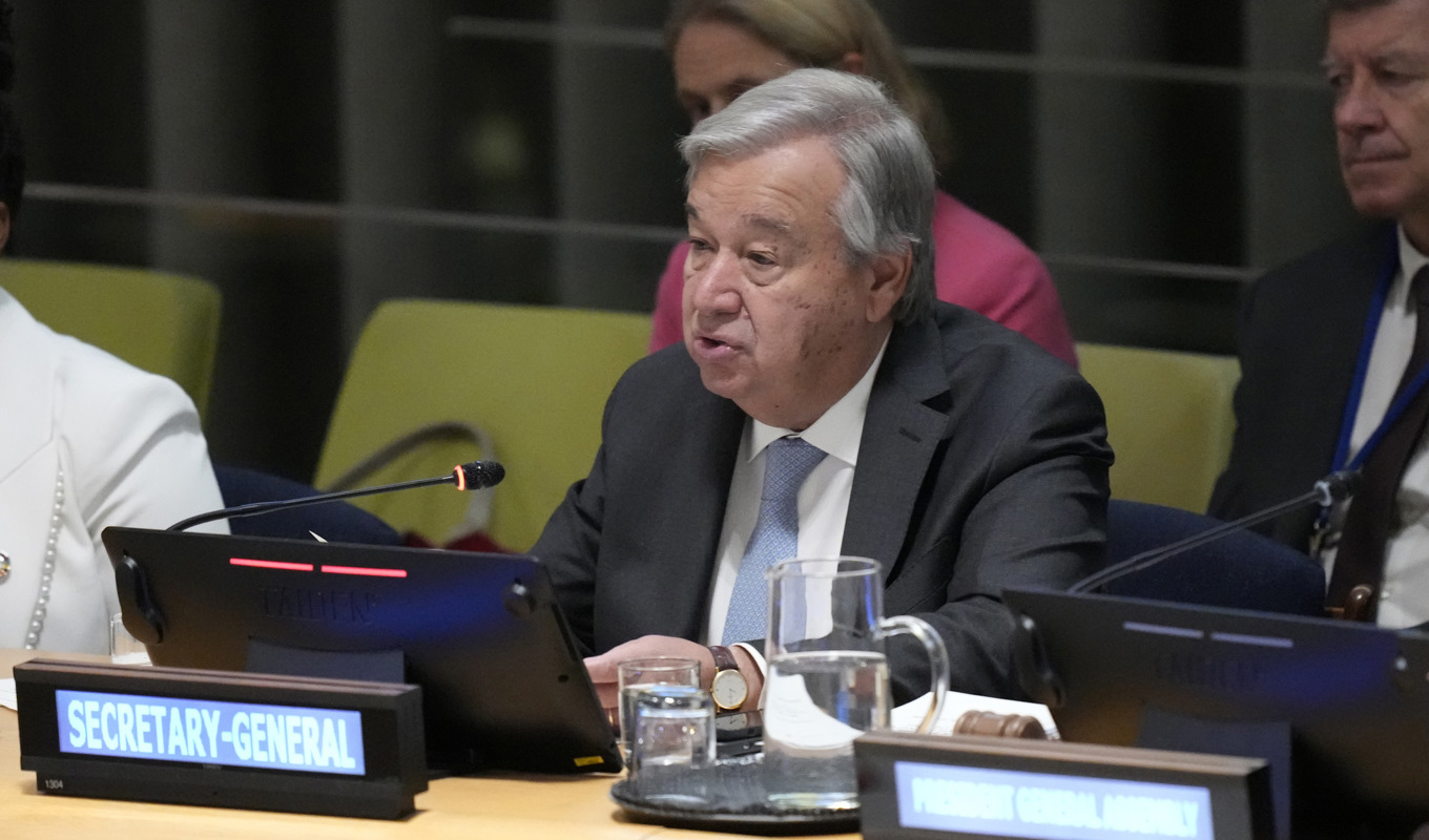 FN:s generalsekreterare António Guterres. Arkivbild. Foto: Mary Altaffer/AP/TT