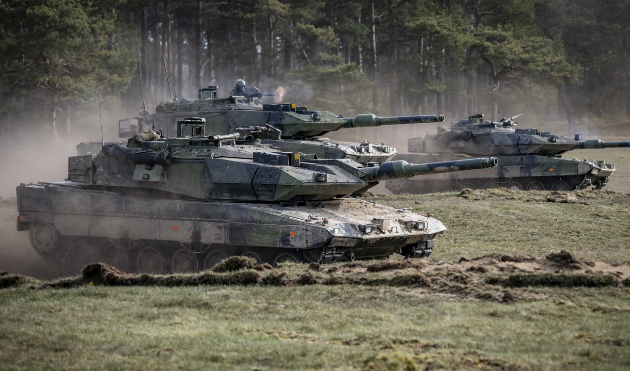 Försvarets materielverk har på uppdrag av Försvarsmakten avtalat om att uppgradera 44 exemplar av stridsvagn 122. Arkivbild. Foto: Johan Nilsson/TT