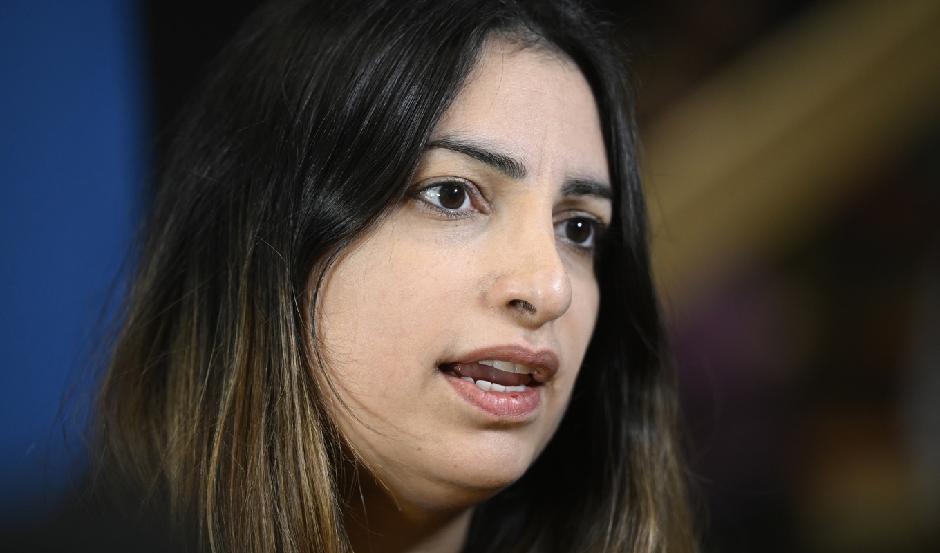 Nooshi Dadgostar (V) kritiseras internt. Arkivbild. Foto: Fredrik Sandberg/TT