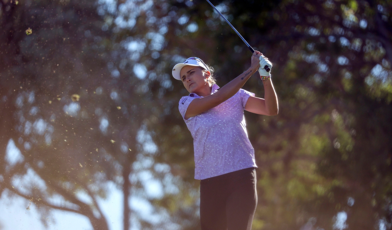 Lexi Thompson, sjunde kvinna att spela i en PGA-tävling med män. Foto: Ian Maule/AP/TT