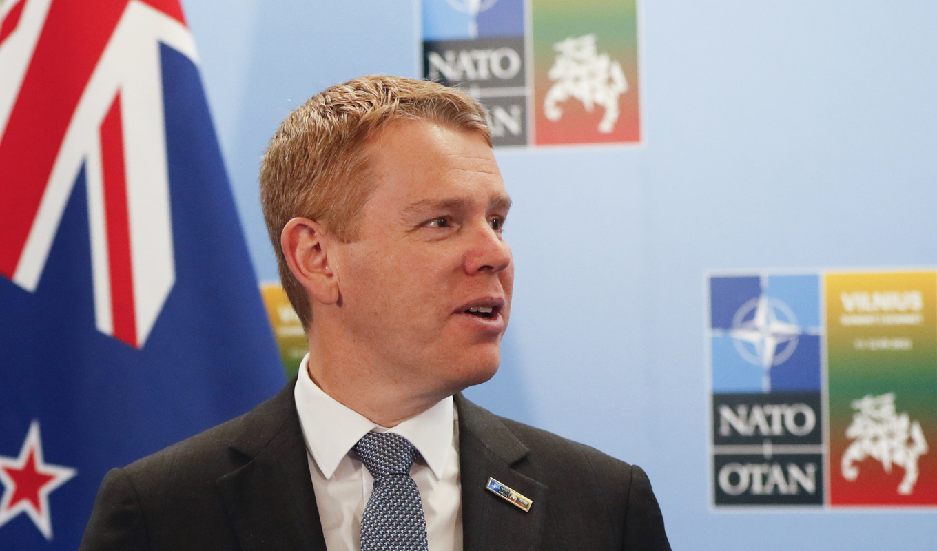 Nya Zeelands premiärminister Chris Hipkins. Arkivbild Foto: Mindaugas Kulbis