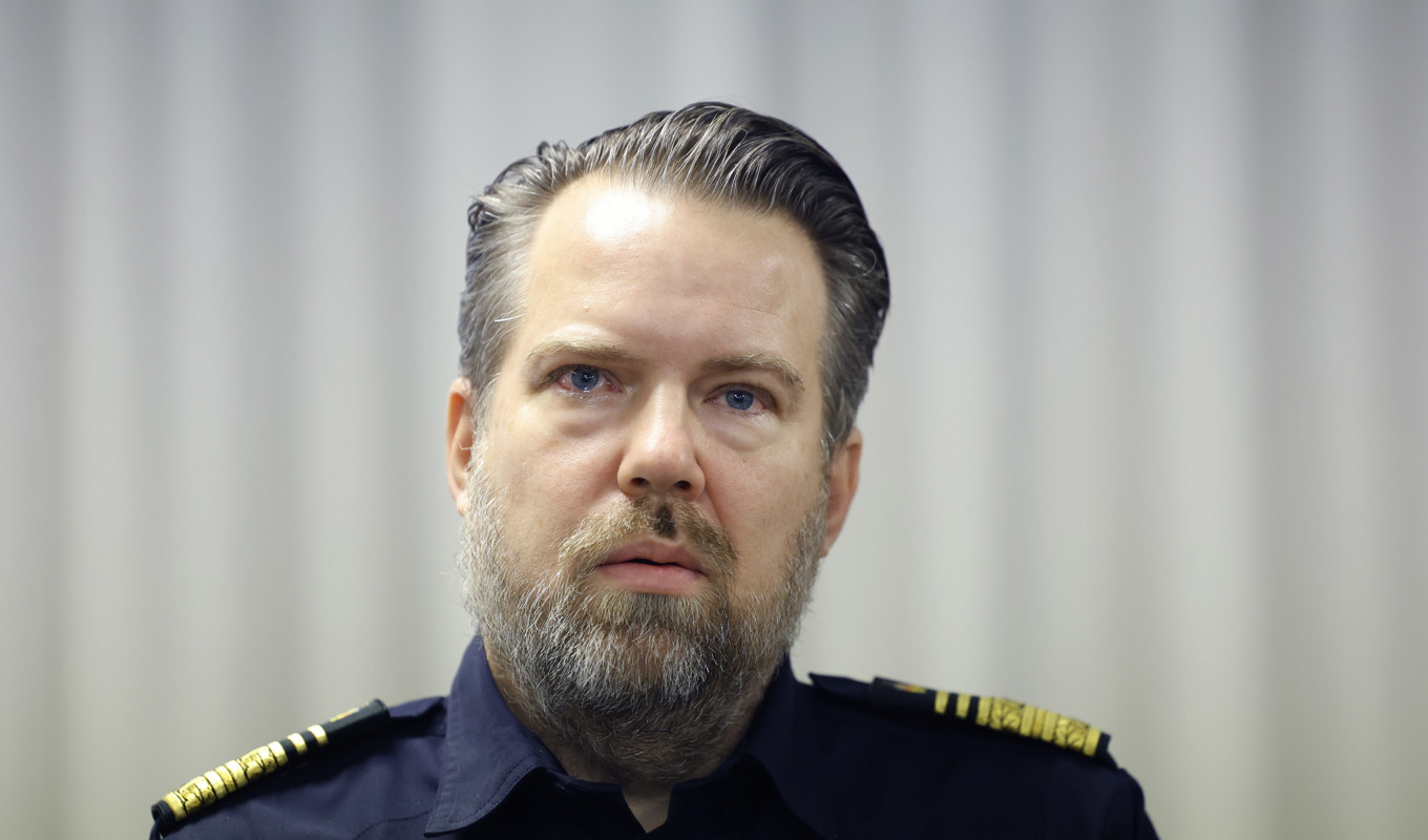 Johan Olsson, chef för polisens Nationella operativa avdelning NOA. Foto: Christine Olsson/TT