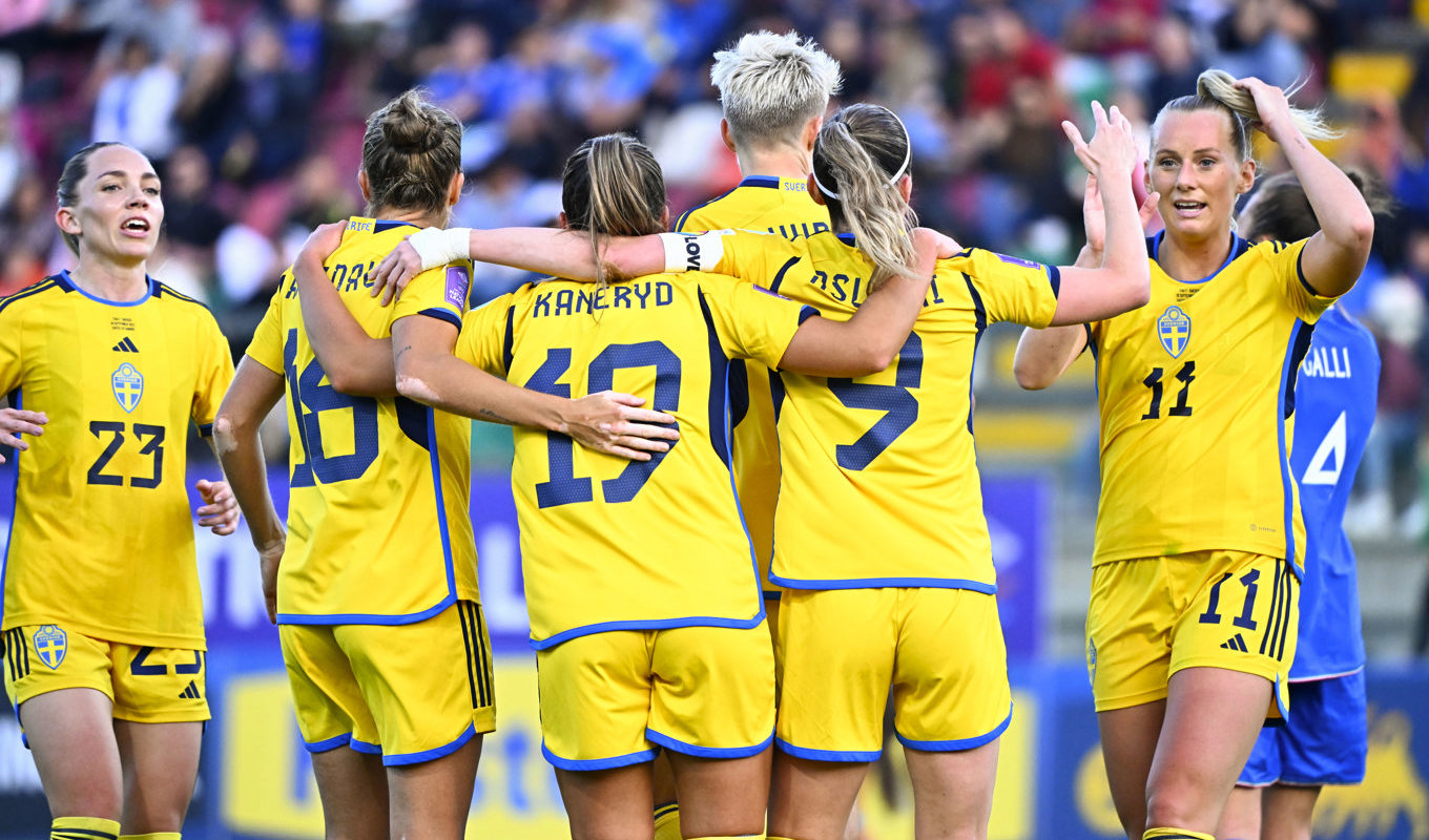 Svenska landslaget i fotboll. Arkivbild. Foto: Jonas Ekströmer/TT