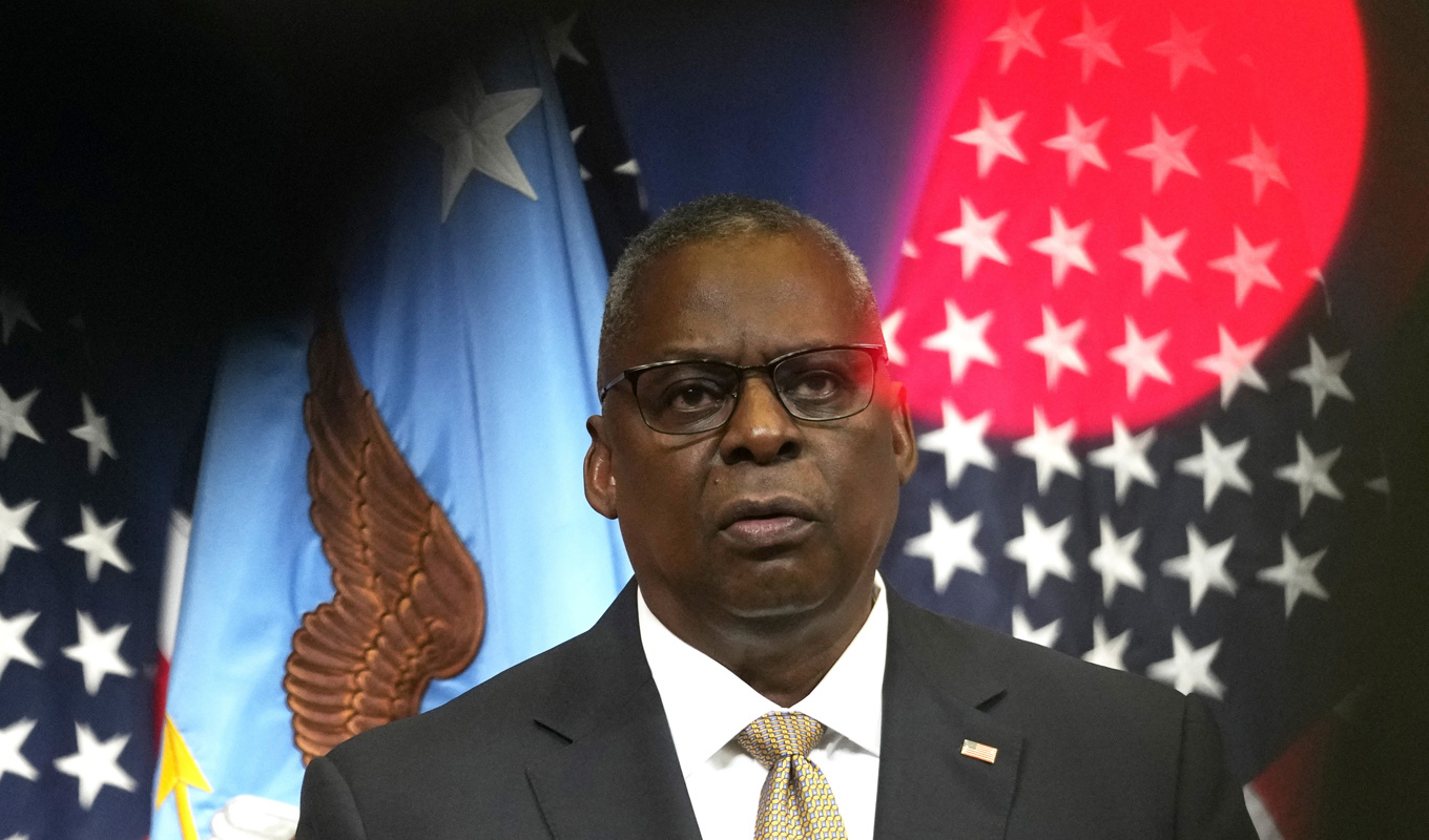 USA:s försvarsminister Lloyd Austin. USA kommer att öka sin militära beredskap i Mellanöstern. Arkivbild. Foto: Virginia Mayo
