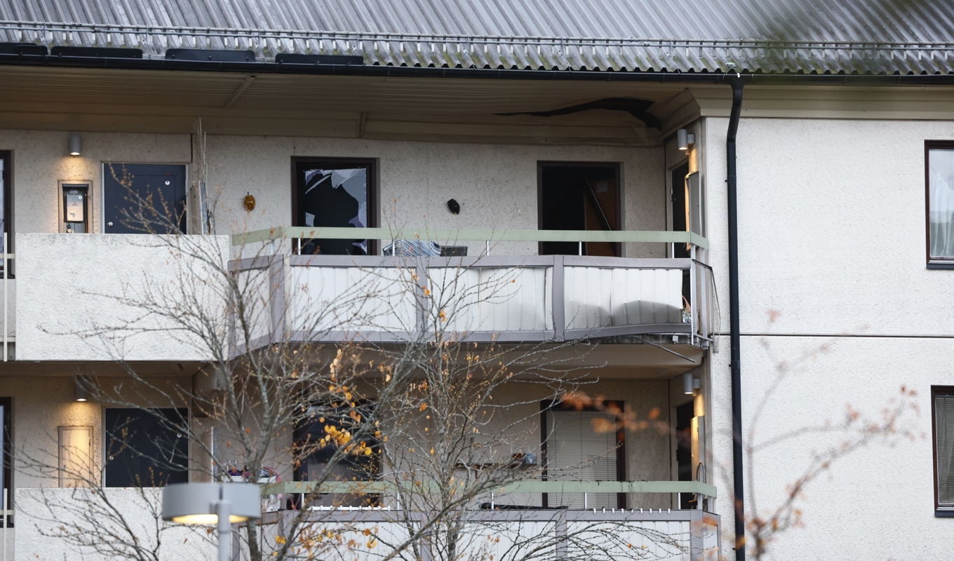 Explosionen skedde under måndagsmorgonen. Foto: Stefan Jerrevång/TT