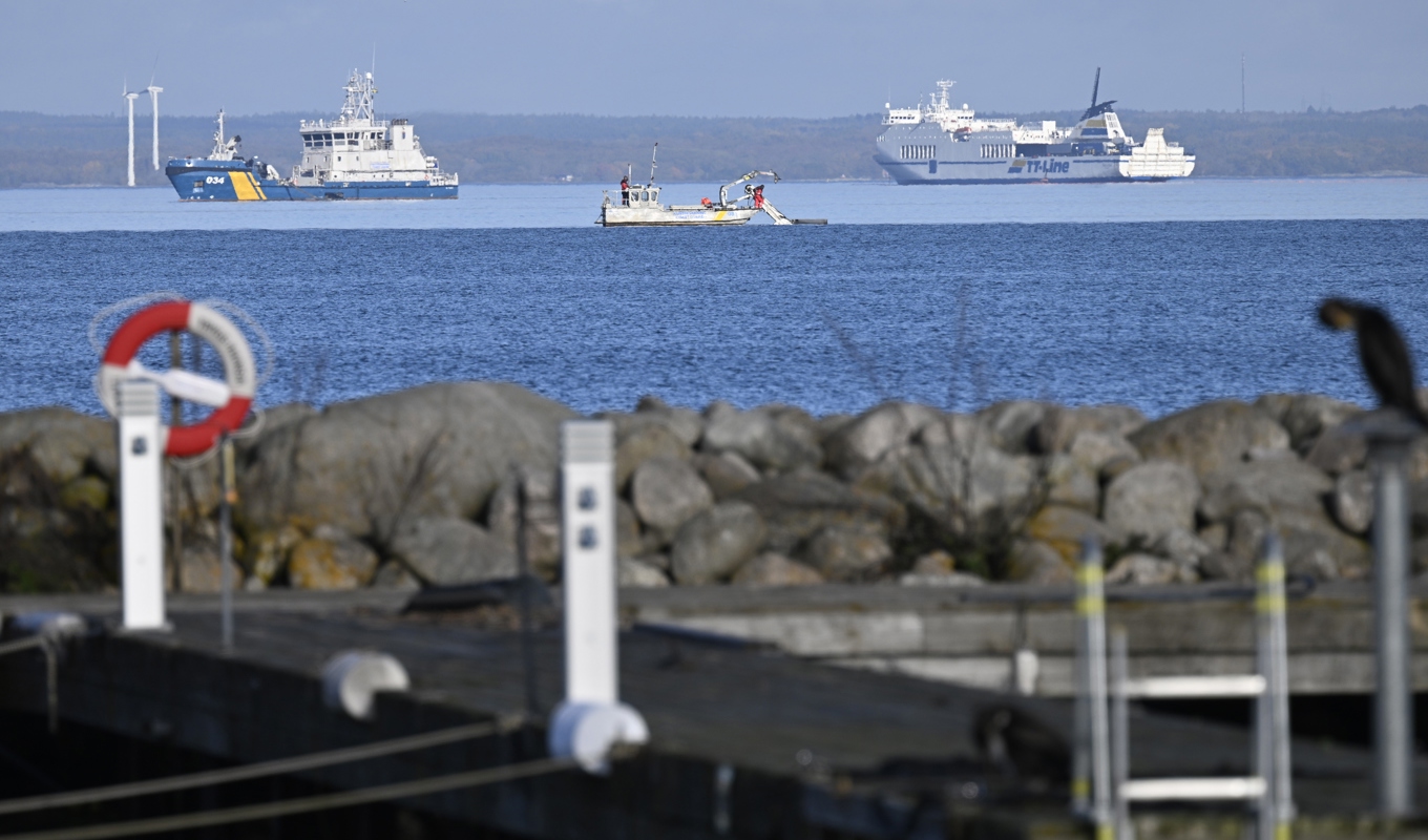 Passagerarfartyget Marco Polo från TT-Line gick på grund utanför Blekingekusten på söndagen. Arkivbild. Foto: Johan Nilsson/TT