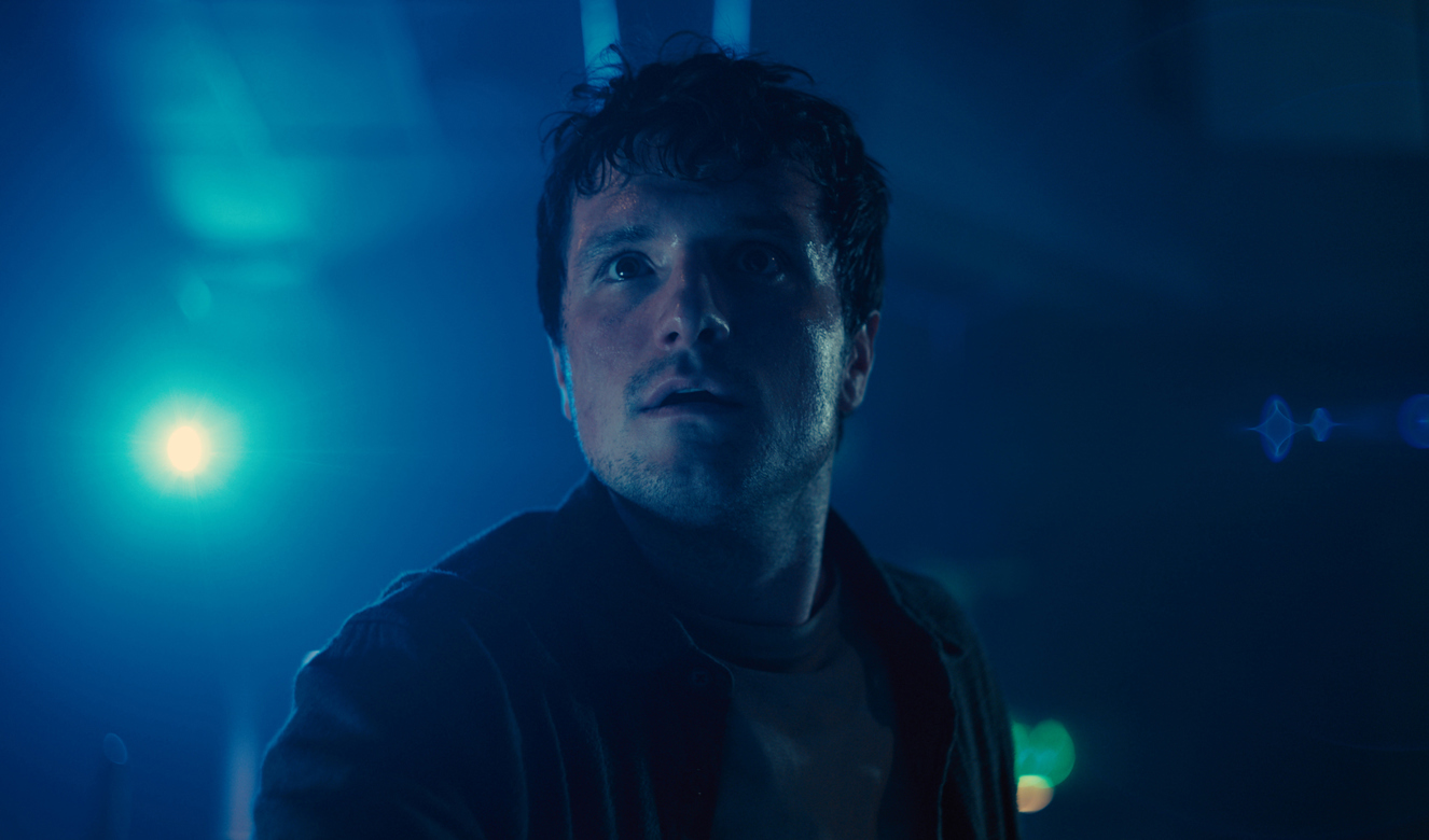 "Hunger Games"-stjärnan Josh Hutcherson i skräckfilmen ""Five Nights at Freddy’s" som hade premiär i fredags. Foto: Universal Pictures/AP/TT