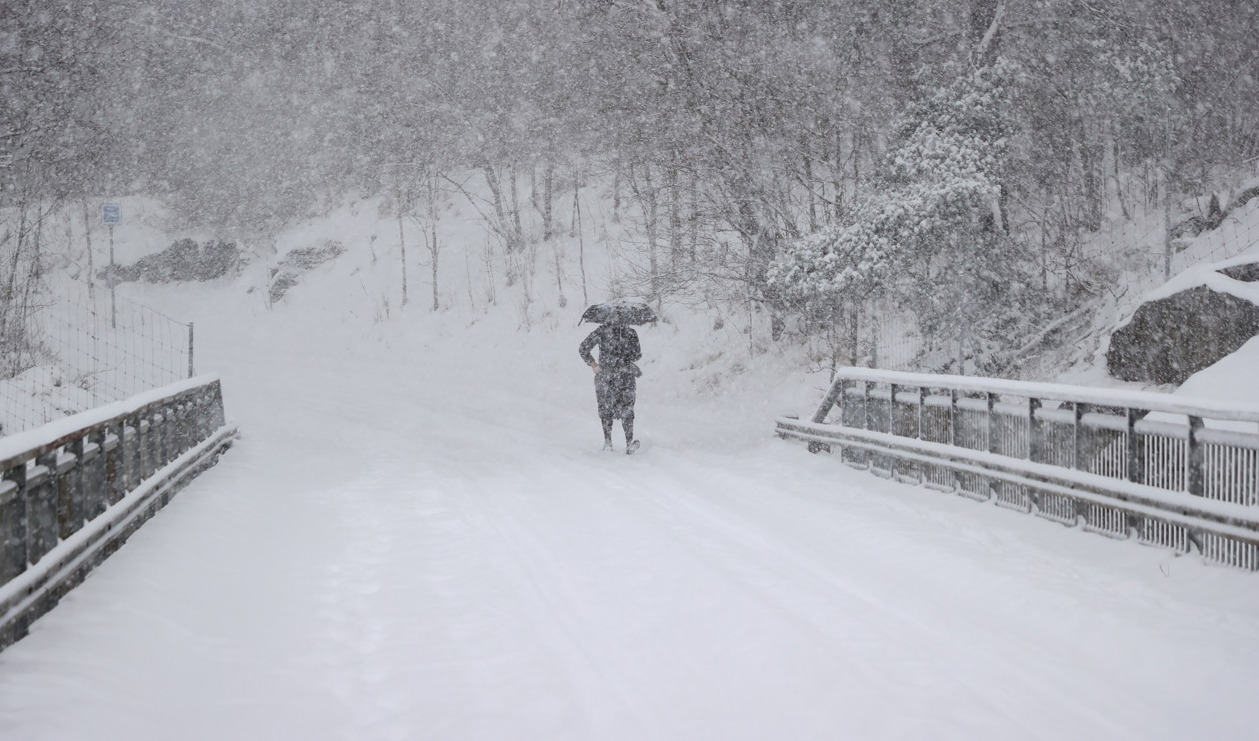 SMHI har utfärdat en gul varning för snöfall. Arkivbild. Foto: Adam Ihse/TT
