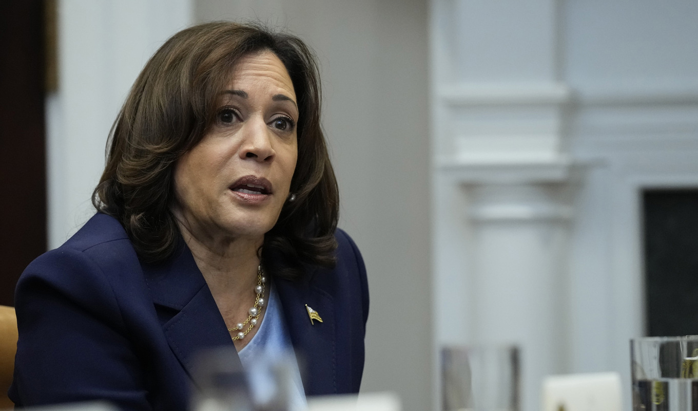 USA:s vicepresident Kamala Harris säger att USA inte kommer att sända stridande trupp till Israel och Gaza. Arkivbild. Foto: Susan Walsh/AP/TT