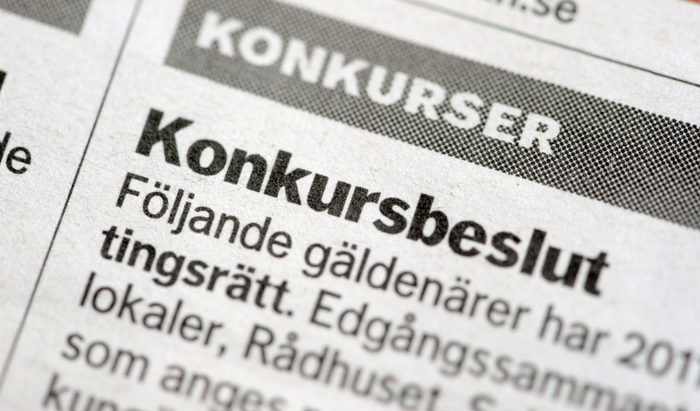 Konkurserna fortsatte öka under oktober månad. Arkivbild. Foto: Janerik Henriksson/TT