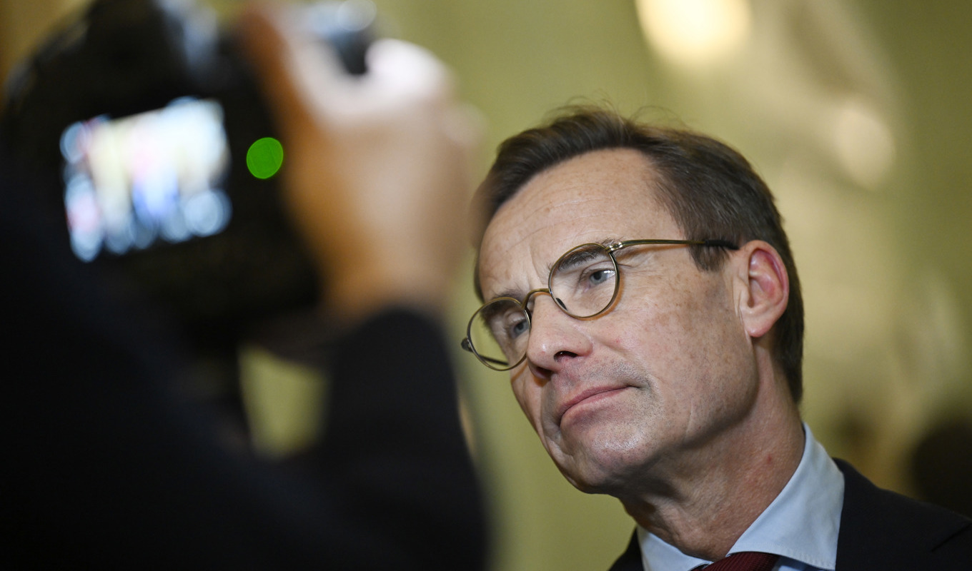 Moderatledaren, statsminister Ulf Kristersson, har det motigt i opinionen just nu. Arkivbild. Foto: Pontus Lundahl/TT