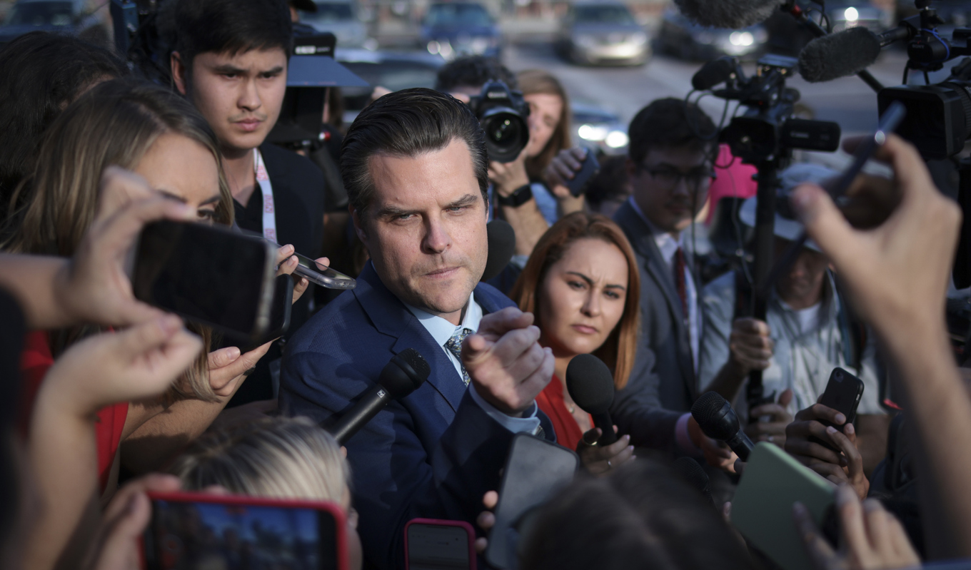 Matt Gaetz var en av de drivande bakom att få talmannen avsatt. Foto: Win McNamee/Getty Images