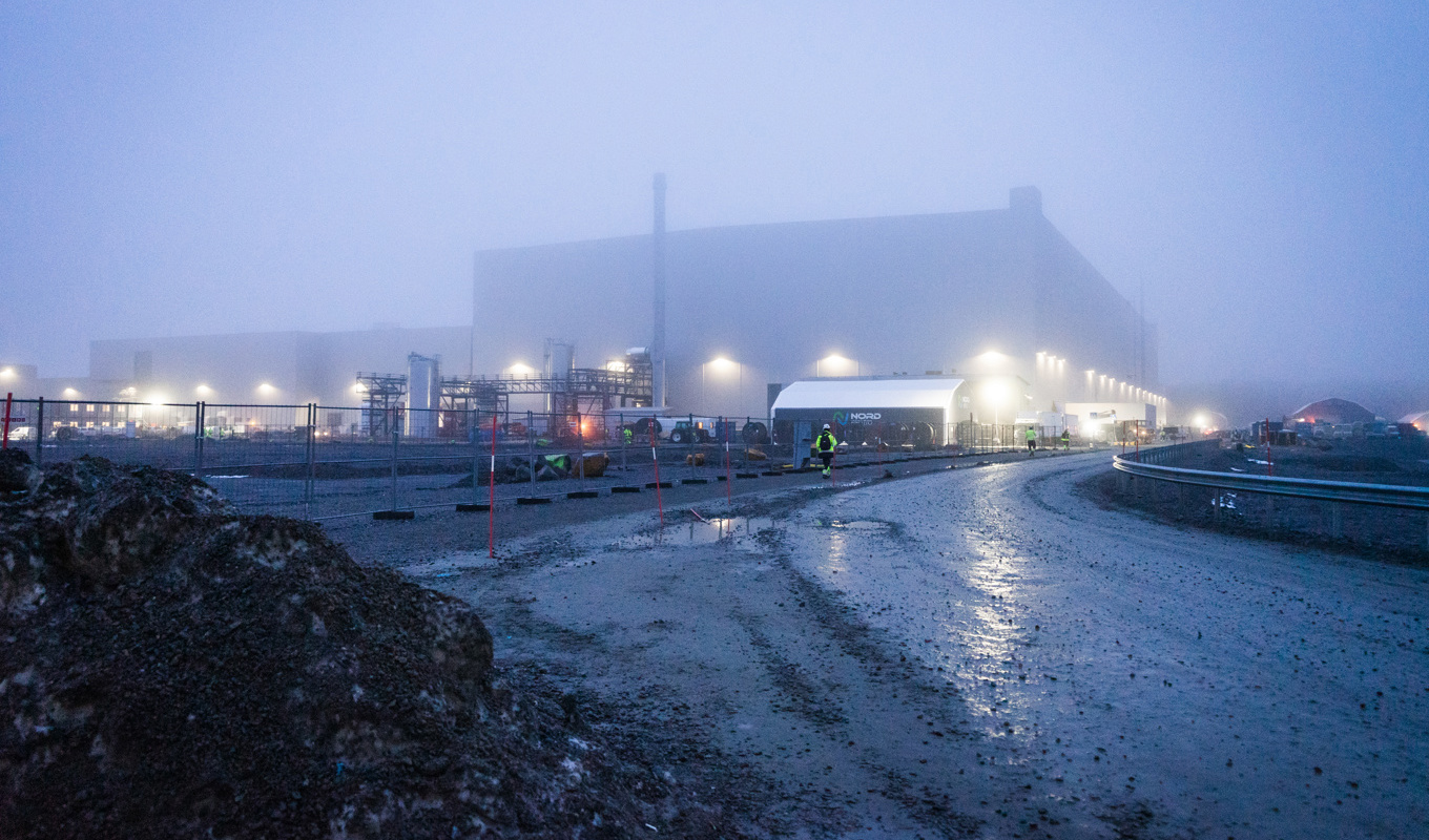 En explosion inträffade sent på lördagskvällen i Northvolts batterifabrik i Skellefteå. Arkivbild. Foto: Axel Hilleskog/SvD/TT