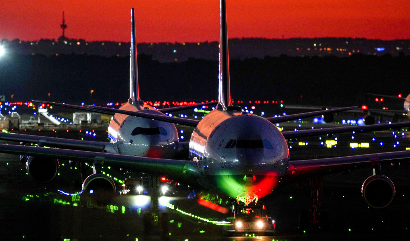 Ryanairplan vid flygplatsen i Frankfurt. Arkivbild. Foto: Michael Probst/AP/TT