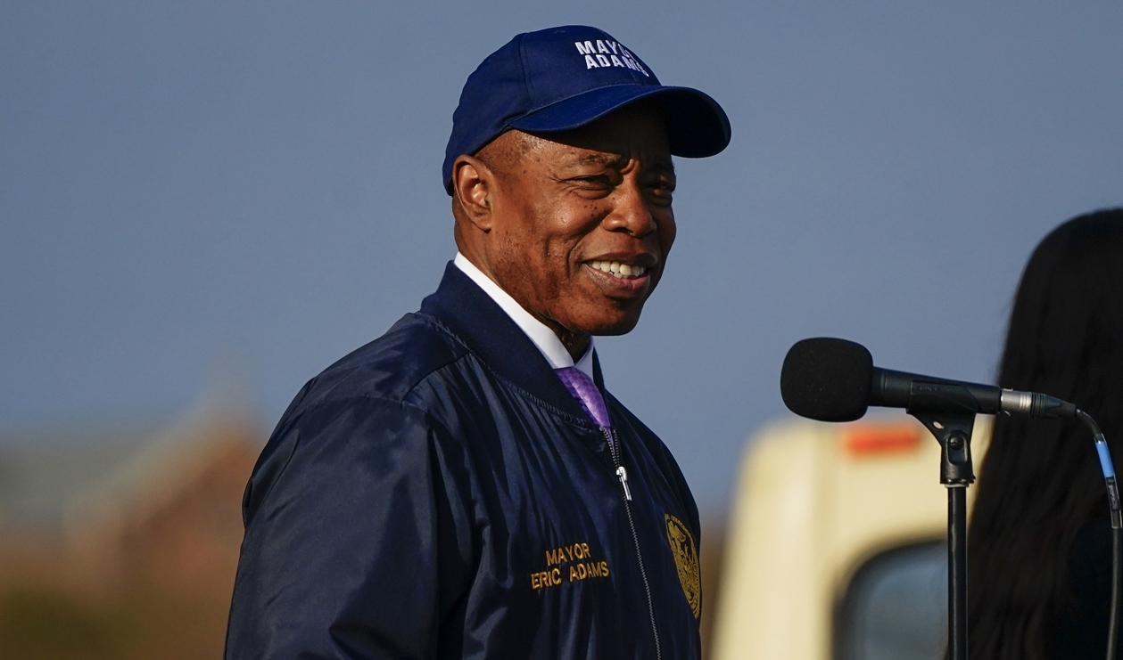 New Yorks borgmästare Eric Adams. Arkivbild. Foto: Frank Franklin II/AP/TT