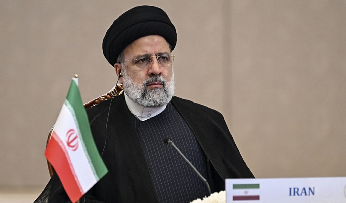 Irans president Ebrahim Raisi. Bild från tidigare i veckan. Foto: AP/TT