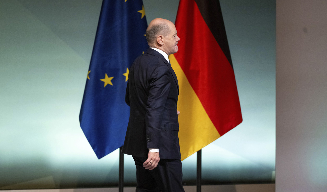 Tysklands förbundskansler Olaf Scholz. Arkivbild. Foto: Christophe Gateau/AP/TT